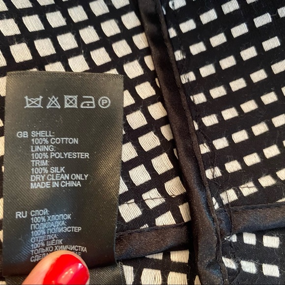 REISS geometric fit and flare dress - Picture 9 of 10